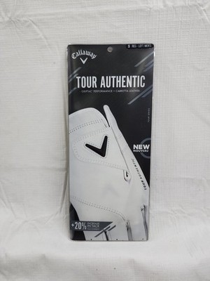New! Callaway Tour Authentic Mens Left Cabretta Leather Small White Golf Glove