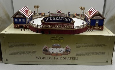 Mr. Christmas World s Fair Skaters 2004   Gold Label Collection   Works, w/ Box
