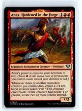 FOIL Anax, Hardened in the Forge Commander Masters – MTG Magic the Gatherin