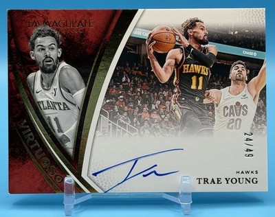 2024-25 Immaculate Virtuoso Autograph TRAE YOUNG Auto /49 #VA-TRY Hawks