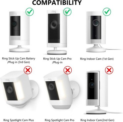 2Pack Ring Camera Wall Mount for Ring Stick up Cam & Ring Outdoor