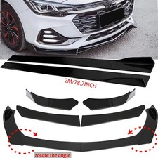For Chevrolet Cruze Front Bumper Lip Spoiler Splitter Body Kit 78.7side Skirt