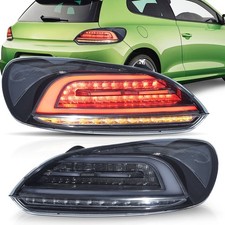 Led Tail Lights For Vw Scirocco Mk3 2009-2014 Drl Wdynamic Smoked Rear Lamp Lr