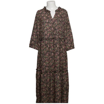 ONLY, Maxikleid, Größe: 40, Masja Flower 3/4 Dress Wvn, Schwarz/Pink/Gelb #eVv