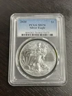 2020 $1 American Silver Eagle PCGS MS70 - Standard Blue Label