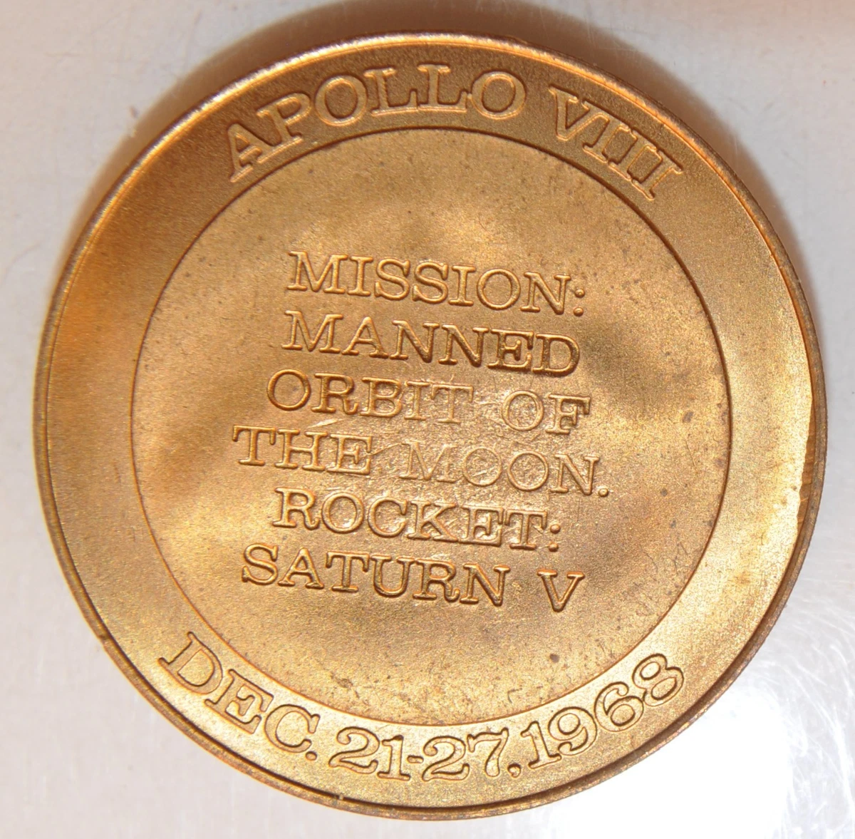 Apollo 17 Medal In Apollo Exploration Mission Collectibles for