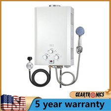 Propane Water Heater 10l High Flow Whole House Cabin White Finish New