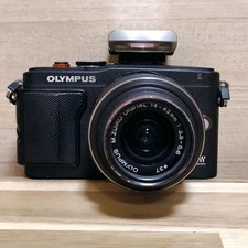 OLYMPUS PEN Lite E-PL6 Mirrorless Camera Black with Accessories and Manual