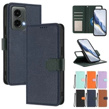 For Motorola Moto G Power/Play/Stylus 5G 2024 Magnetic Leather Stand Wallet Case