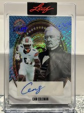 2026 Leaf Metal President’s Day Cam Coleman Blue Shimmer Auto 1/1