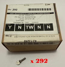 Thumb Screw with Shoulder 43-13248 Qty 292 PCS 8-32 x 1/2" 18-8 SS