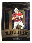 2025 Panini Select - Select Numbers - Drake Maye - #15 -New England Patriots