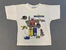 Vintage 1994 Power Rangers Megazord Kids Graphic T Shirt Youth XS 4–5 Saban 90s