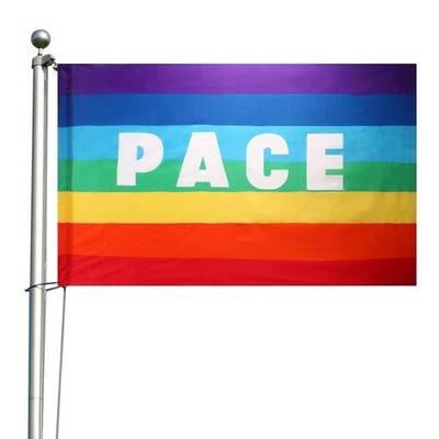 Regenbogenfahne,Peace Flag 150 x 90cm,Regenbogen Friedensflagge,Friedensfahne...