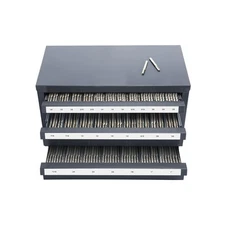 End Mill Dispenser Organizer Cabinet Three-Drawer 1/8"-1" 29 Compartment