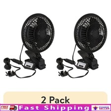 12V Clip On Fan Oscillating Dashboard Mount Car Truck SUV Cooling Breeze New
