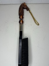 Vintage Equestrian Clothing Brush - Bakelite Horse Head, Japan EUC