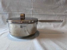 VINTAGE WMF TRANSTHERM 16cm SAUCE PAN with LID -  Stainless Steel DIN 44904
