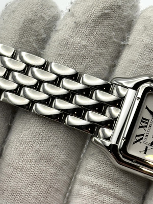 Cartier Panthere 27mm Silver Roman Dial Stainless Steel  display picture 2