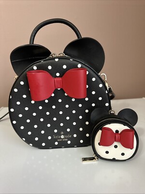 Disney  Kate Spade-SET-Minnie Mouse Crossbody Bag & Coin 