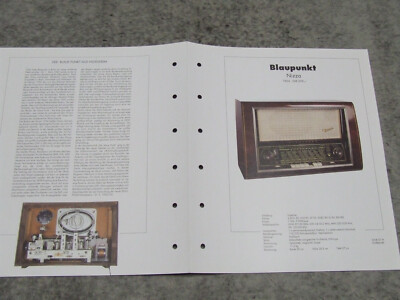 Schaltplan für Röhrenradio Radio Blaupunkt Nizza von 1954 Rundfunkmuseum