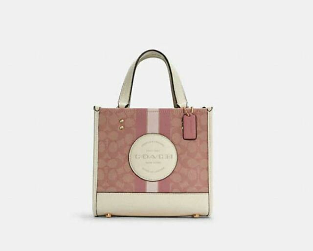 Coach C7965 Dempsey Signature Tote Bag - Chalk Pink for sale