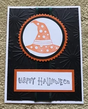 Bewitching embossed happy halloween card kit of 6 made with Stampin' Up!