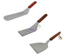 2 stück Pfannenwender Bratenwender Küchenspachtel Heber mit Holzgriff