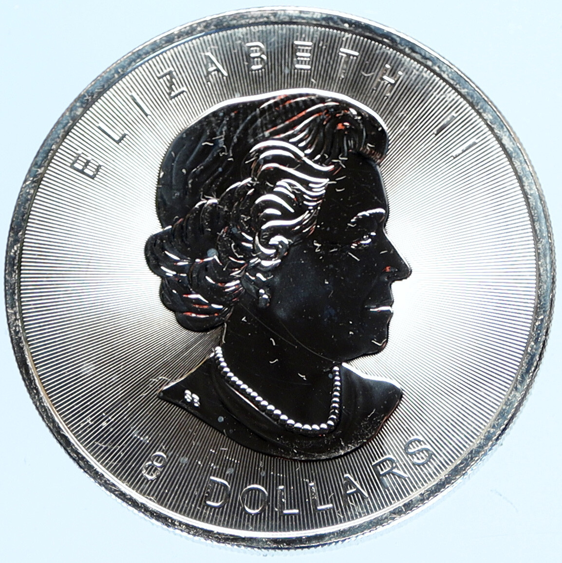 2015 CANADA UK Queen Elizabeth II w/ BISON 1 1/4 OZ Proof Silver