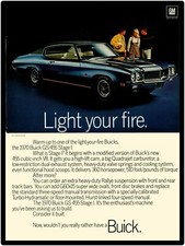 1970 Buick Metal Sign - Gran Sport Gs 455 Stage One Model Featured In Blue 1970 Buick Metal Sign - Gran Sport Gs 455 Stage One Model Featured In Blue