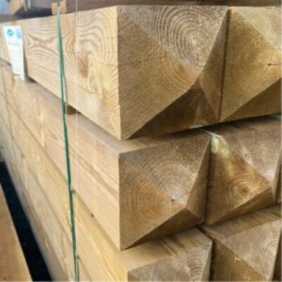 UC4 Pressure Treated 4 Way Weather Gate Post 8" x 8" | eBay UK