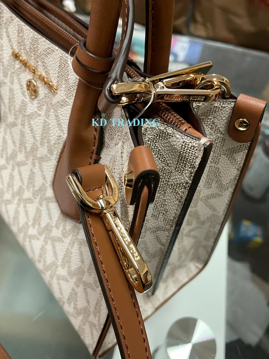MICHAEL KORS Women MAPPLE CANVAS SATCHEL Travel Shoulder Waist 