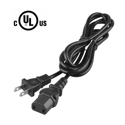 6ft UL AC Power Cord Cable For Polk Audio PSW111 PSW125 PSW505 PSW525 Subwoofer
