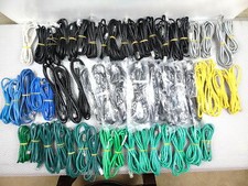 Lot of 60 - Cat. 5e Network LAN Ethernet Patch Cable 6" Black, Green, Blue etc.