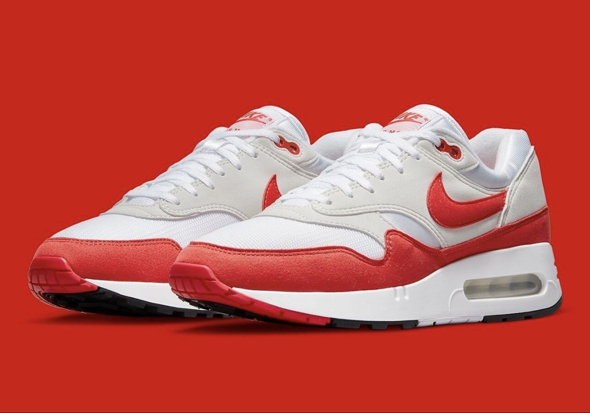 靴 NikeAirMax 1 '86 OG White/University Red NIKE Air Max 1 '86 OG Big Bubble University Sport Red(DQ3989-100