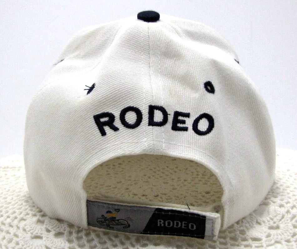 Vintage 1990 Rodeo Embroidered Cowboy Baseball Style Cap with Shadow Rider #9039 - Image 3 of 4