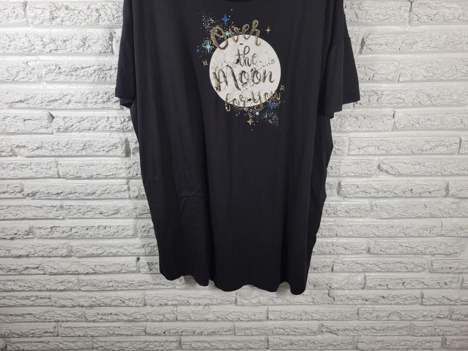 Женский топ Secret Treasures L XL пижама Цвет черный Over the Moon for You Смесь полимеров - Изображение 4 из 4