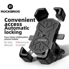 ROCKBROS Bike Phone Holder 360  Rotation Motorcycle Quick Release Phone Mount