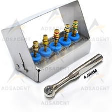 Dental Implant Bone Expander Kit 5 Pcs Screws & Wrench 4.0mm Surgical Tools New