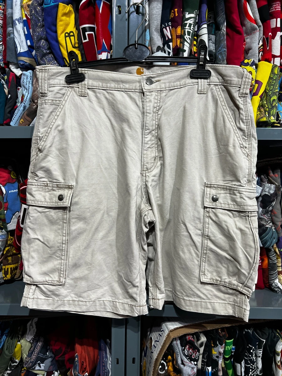 vintage Carhartt Cargo Shorts size 38 beige relaxed fit