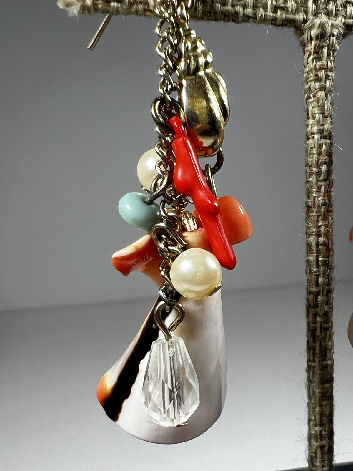 Beach Shell Drop Dangle Earrings - image 2