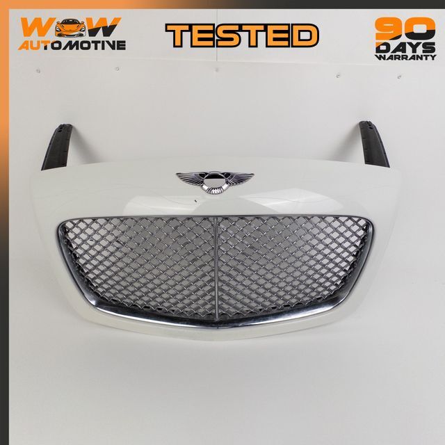 04-13 BENTLEY CONTINENTAL FLYING SPUR GT FRONT HOOD RADIATOR GRILLE BRACKETS OEM
