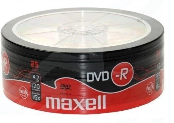 Maxell DVD-R Recordable Blank DVD-R Discs Pack 25 Shrink-Wrap 4.7GB 120mins 16x - Image 4 of 4