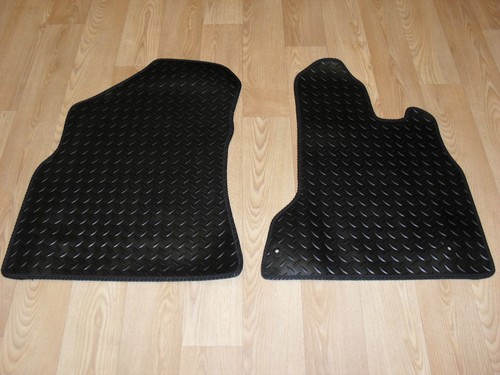 Tapis de Sol pour Citroen Berlingo 2008-2018 Van 2 pièces sur Mesure, antidérapant, Talonnette en Caoutchouc renforcé, Boutons de Fixation, Noir