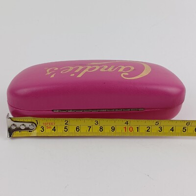 Candies Eyeglasses Case Sunglasses Hard Shell Pink Felt  display picture 1