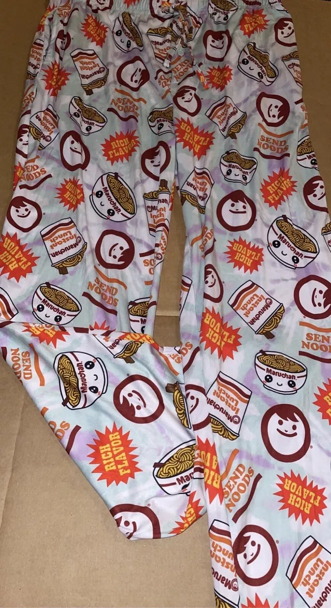 MARUCHAN RAMEN MENS PAJAMA PANTS SIZE M L XL 2X NEW