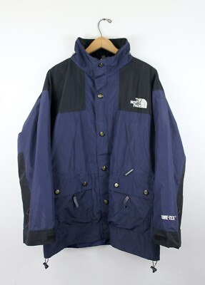 Vintage The North Face Mountain Jacket Gore Tex Navy Blue M 80s 90s