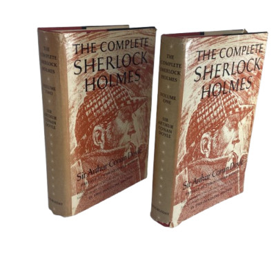 The Complete Sherlock Holmes in Two Handsome Volumes Arthur Conan Doyle 1930 VG