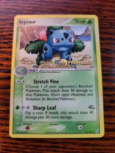 Pokemon Ivysaur Crystal Guardians Prerelease Promo Card 35/100 - NM - Picture 1 of 5