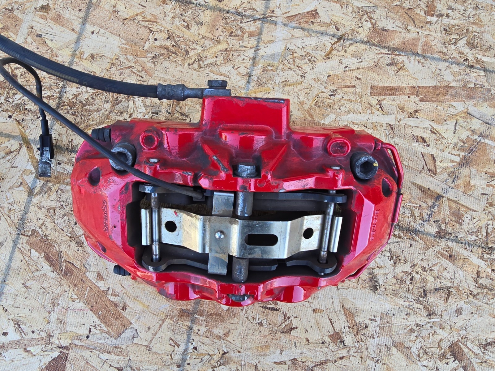 FRONT LEFT SIDE BRAKE CALIPER BREMBO OEM 36k 08-19 MASERATI GRANTURISMO M145